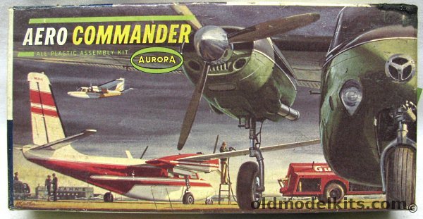 Aurora 1/81 Aero Commander 680, 285-29 plastic model kit